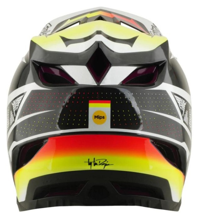 Вело шолом TLD D4 CARBON HELMET; LINED UP [BLACK] L