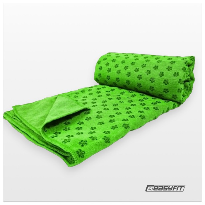 Полотенце для йоги EasyFit Yoga Mat Towel из микрофибры (Зеленый)
