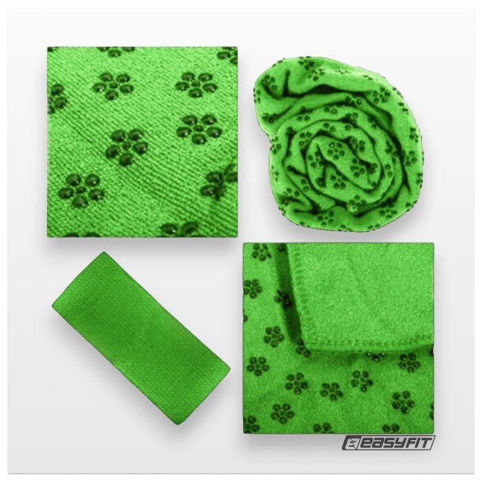 Полотенце для йоги EasyFit Yoga Mat Towel из микрофибры (Зеленый)