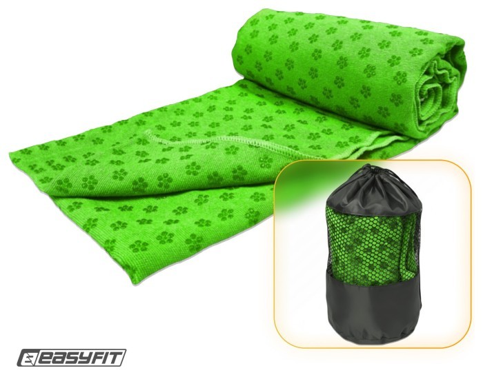 Рушник для йоги EasyFit Yoga Mat Towel з мікрофібри (Зелений), укр, укр
