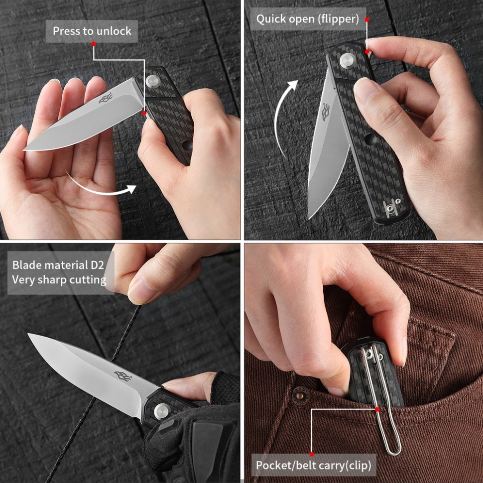 Чем складной Firebird FH927-CF черный карбон