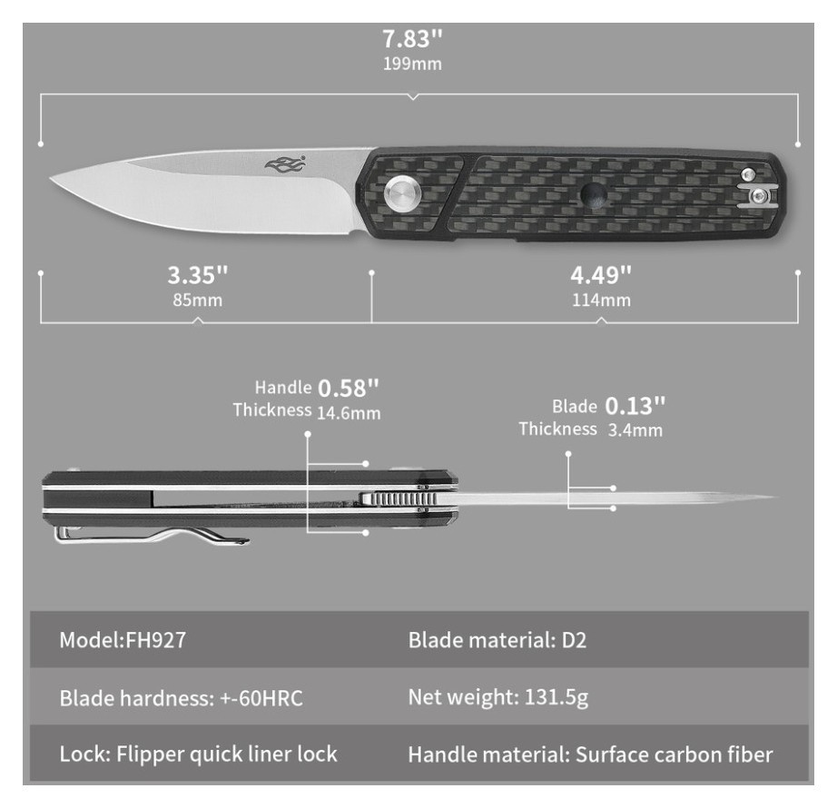 Чем складной Firebird FH927-CF черный карбон