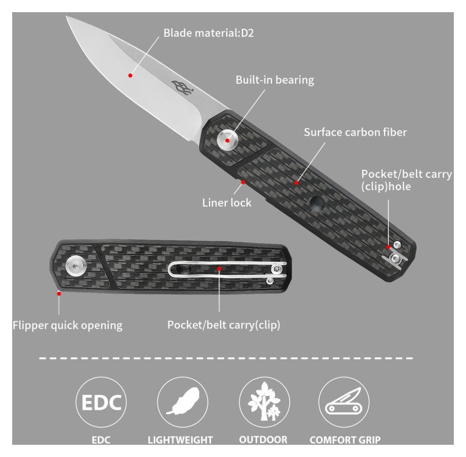 Чем складной Firebird FH927-CF черный карбон