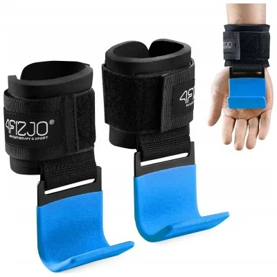 Крючки для перекладины и тяги 4FIZJO Hooks Black/Blue (P-5907739314772)