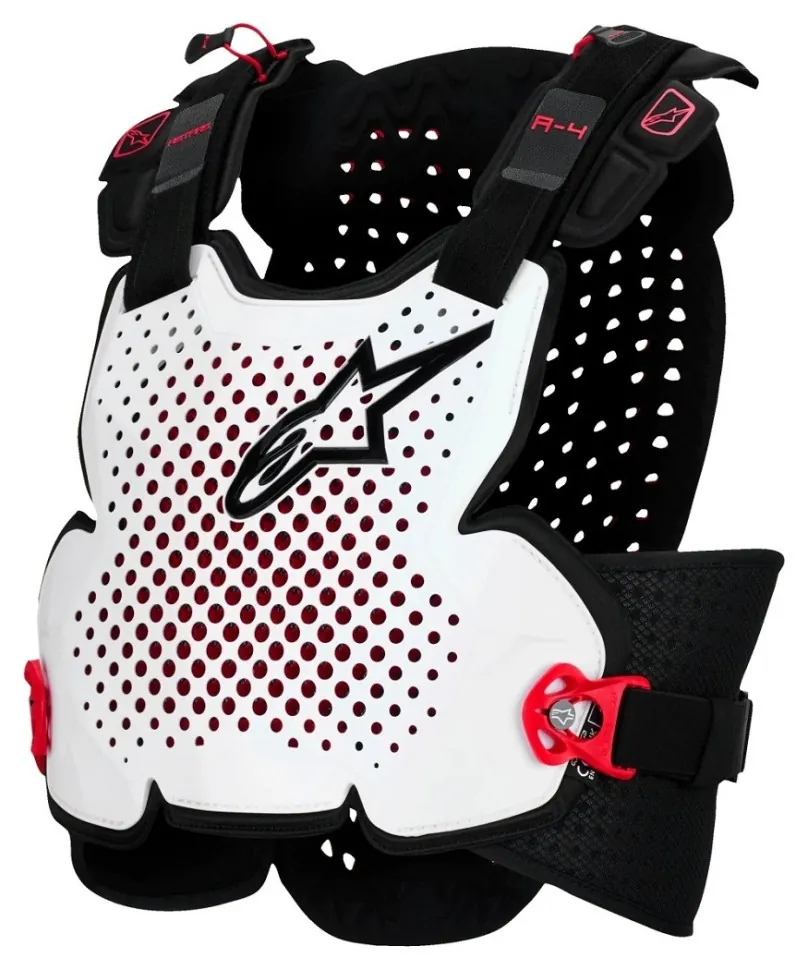 Захист тіла Alpinestars A-4 PLASMA CHEST PROTECTOR BLACK RED WHITE, M/L (SPT_6500526-132-ML)