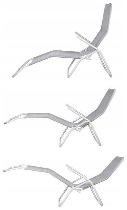 Шезлонг Springos Zero Gravity складний GC0015 Grey