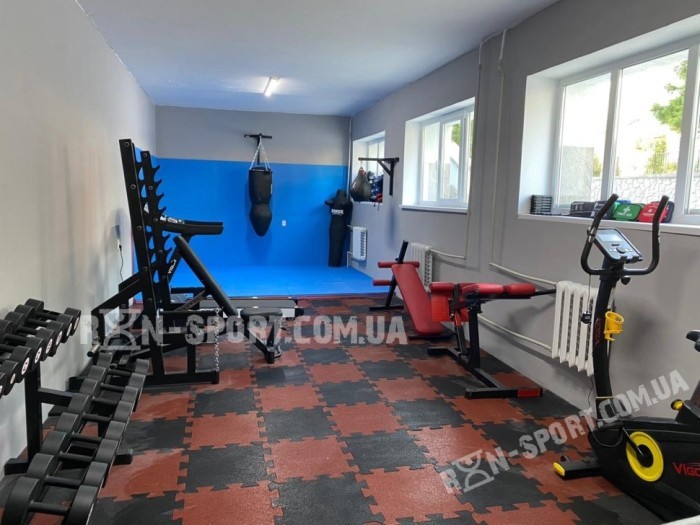 Профессиональная серия! Скамейка для жима и стойки под штангу RN-Sport black rock