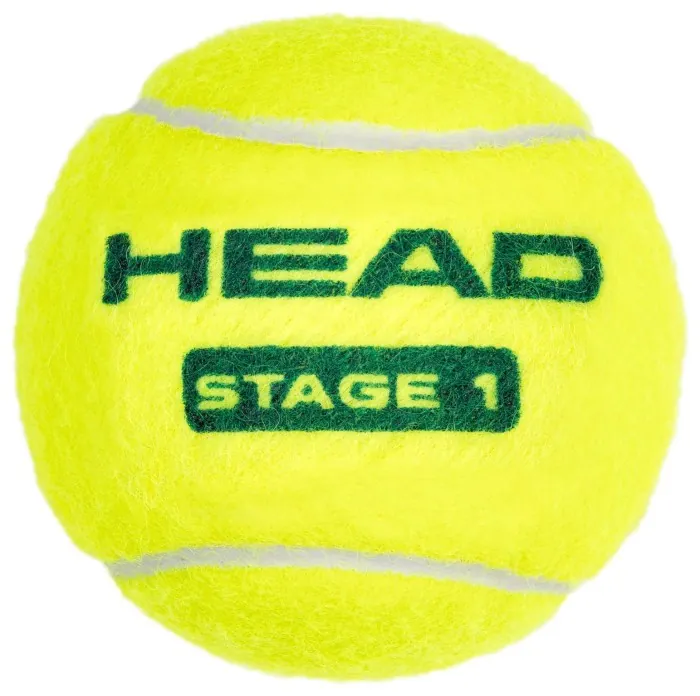 Мячи для тенниса HEAD ( 578410 ) 72B HEAD STAGE 1 - GREEN - Polybag - 6DZ 2026