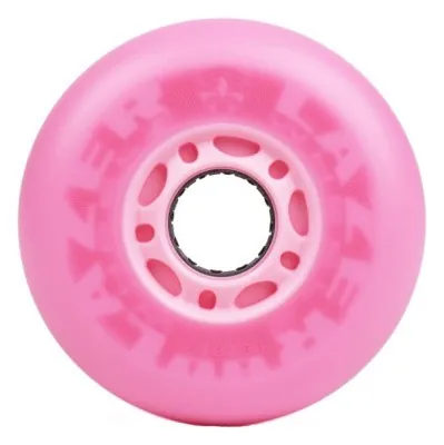 LED колеса для роликів FE Lazerwheelz 88A 4 шт рожеві