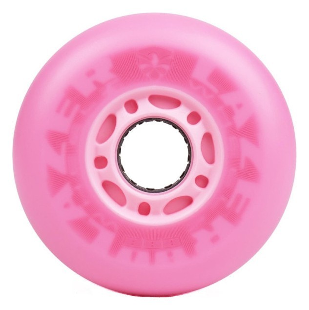 LED колеса для роликів FE Lazerwheelz 88A 4 шт рожеві