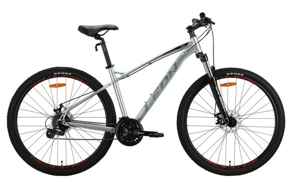 Велосипед AL 29" Leon TN-90 DD рама-18" сіро-чорний з червоним 2024, укр
