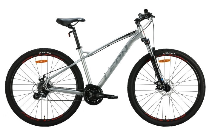 Велосипед AL 29" Leon TN-90 DD рама-18" сіро-чорний з червоним 2024, укр, укр