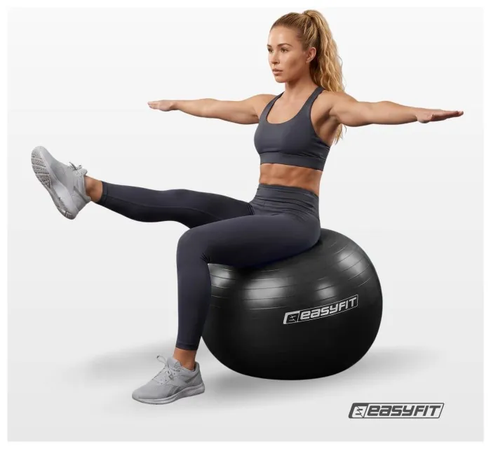 Мяч для фитнеса EasyFit BalanceBall 75 см черный