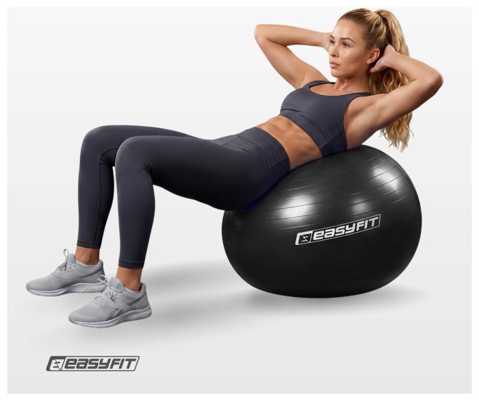 Мяч для фитнеса EasyFit BalanceBall 75 см черный