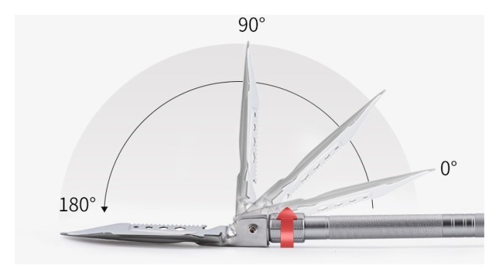 Лопата Naturehike Multifunctional outdoor shovel NH20GJ002, сріблястий