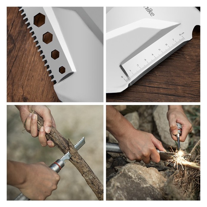 Лопата Naturehike Multifunctional outdoor shovel NH20GJ002, сріблястий