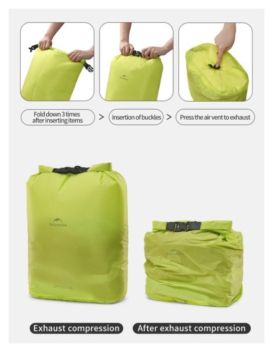 Гермомешок Naturehike CNK2550XB012, 4 л, желтый