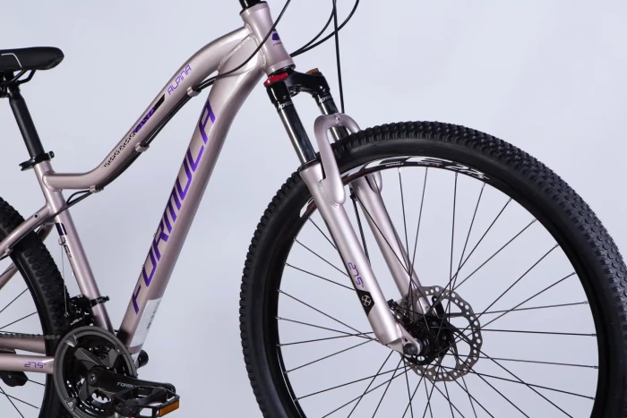 Велосипед AL 27.5" Formula ALPINA DD FR рама-16" серебристо-фиолетовый 2026