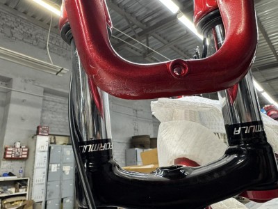 Велосипед уцінений AL 27.5" Formula MOTION DD FR рама-16" червоний з сірим 2026