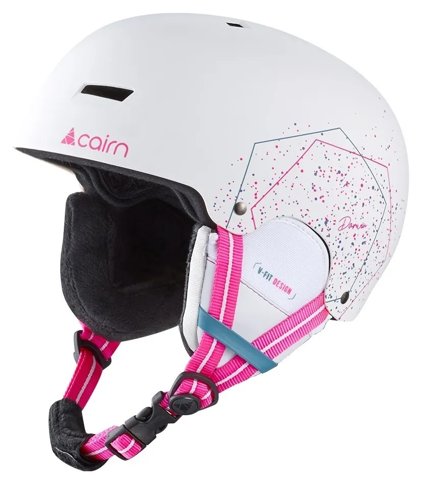 Cairn шолом Darwin Jr white spray 51-52 (51-52)