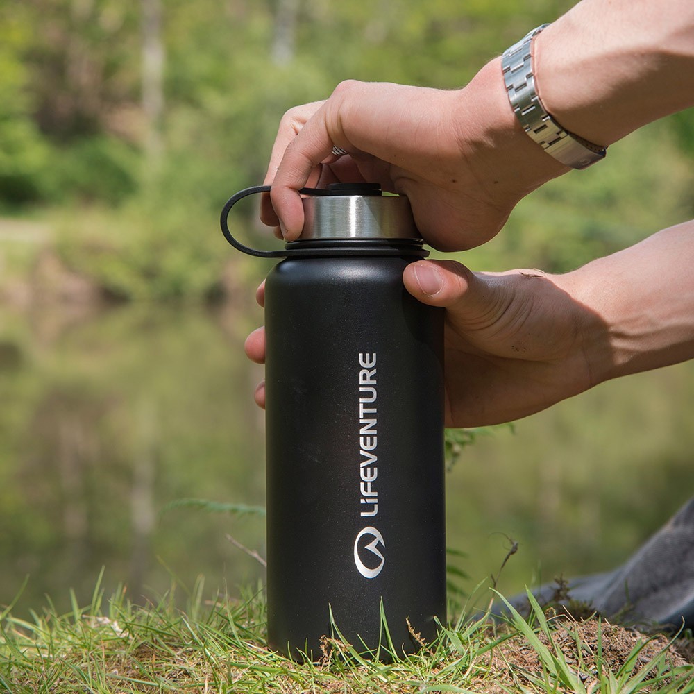 Lifeventure термофляга Stainless Steel Flask 1 L black