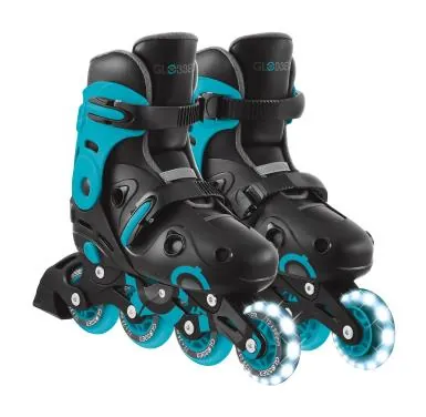 Роликові ковзани GLOBBER GO SCATES LIGHTS аква р.34-37, до 60кг, 5+ (DWT_785-100)