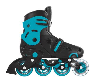 Роликові ковзани GLOBBER GO SCATES LIGHTS аква р.34-37, до 60кг, 5+, укр, укр