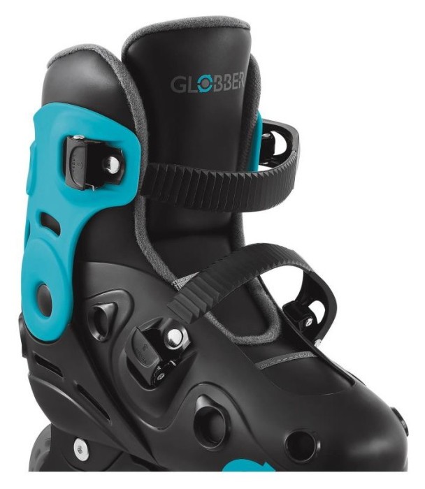 Роликові ковзани GLOBBER GO SCATES LIGHTS аква р.34-37, до 60кг, 5+, укр, укр