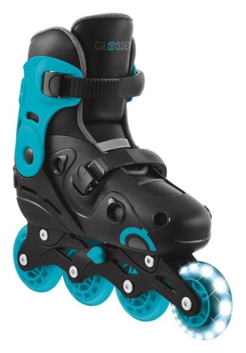 Роликові ковзани GLOBBER GO SCATES LIGHTS аква р.34-37, до 60кг, 5+, укр, укр