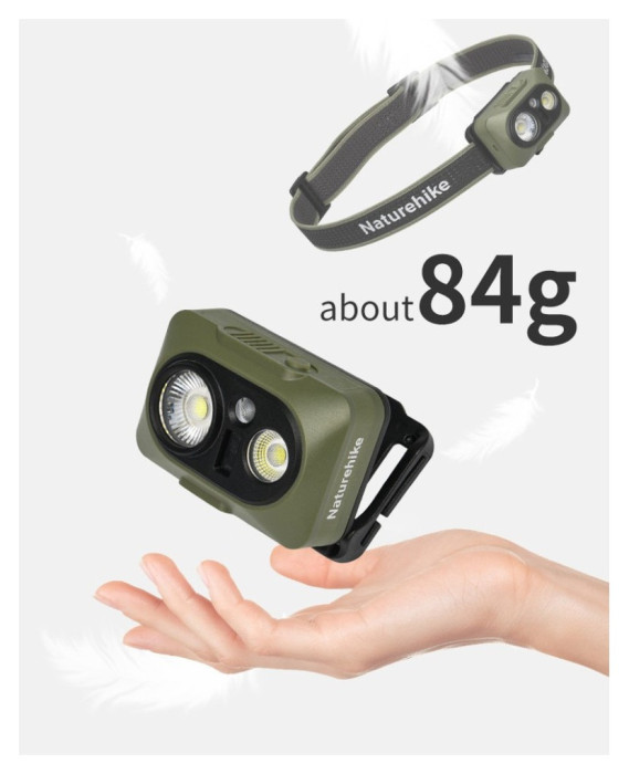 Ліхтар налобний Naturehike CNK2450ZM010, зелений