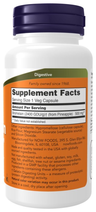 Bromelain 500mg - 120 vcaps