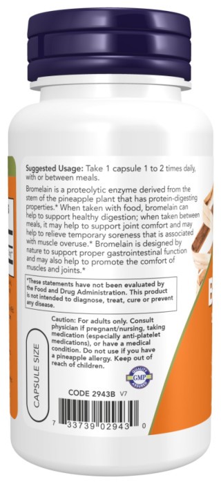 Bromelain 500mg - 120 vcaps