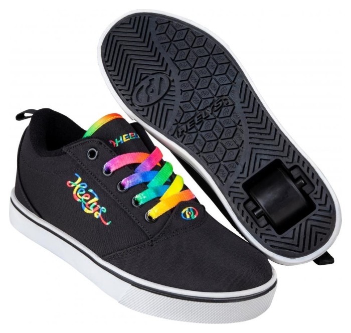 Роликові кросівки Heelys Pro 20 HE100771 Black Rainbow Cursive, укр, укр