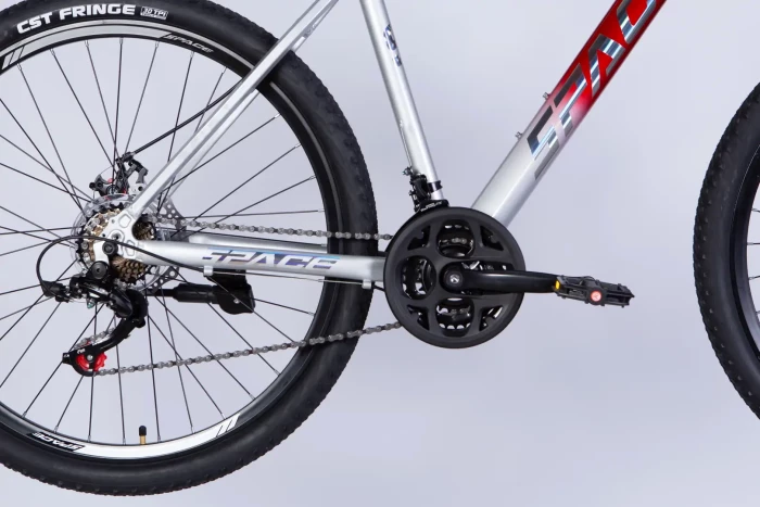 Велосипед AL 27.5" SPACE PHAETON DD FR рама-19" сріблясто-червоний 2026