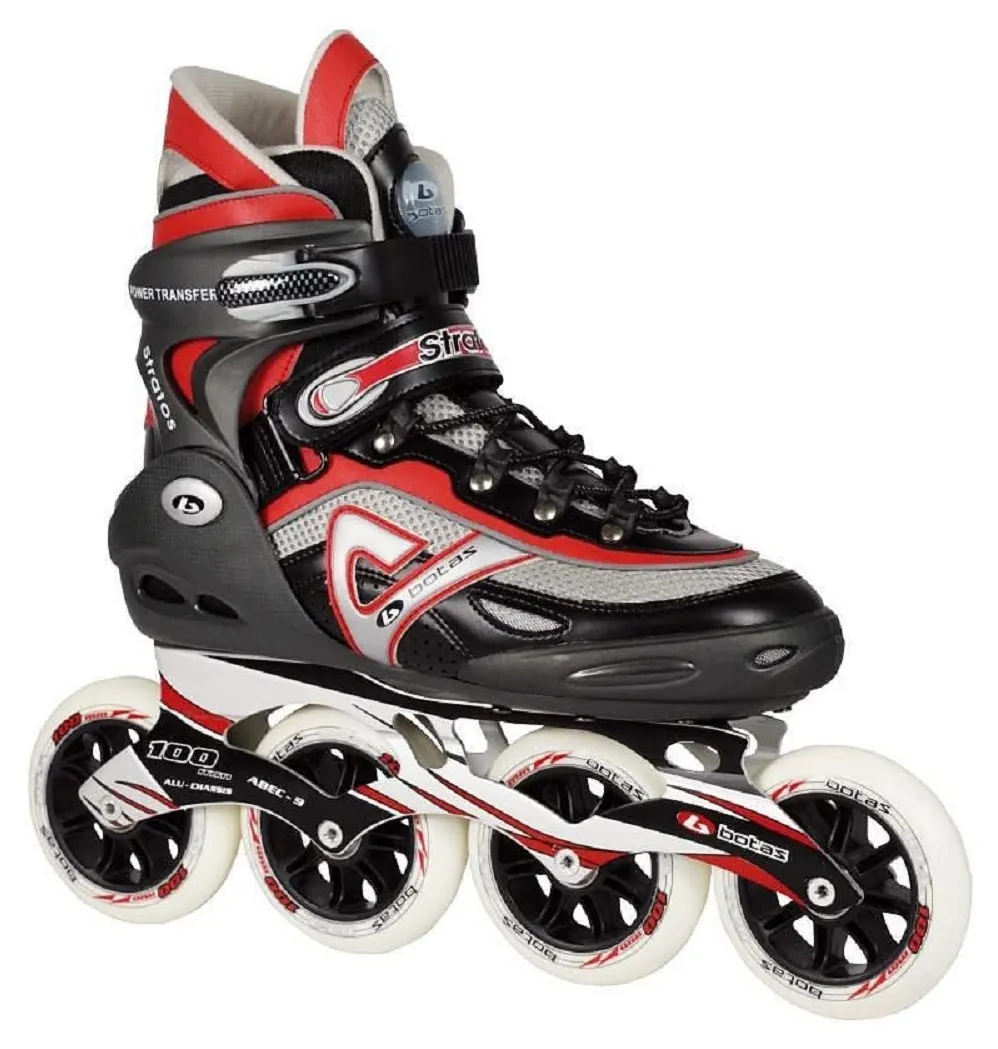 Роликові ковзани Botas STRATOS 90/42, чорно / сіро / червоні (SPT_HI50021-7-933/42)
