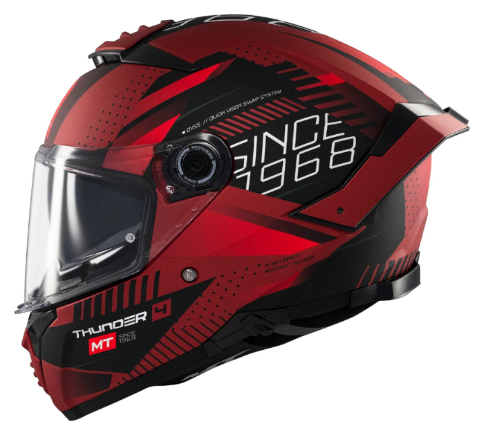 Мотошолом MT THUNDER 4 SV LUMINENCE D5 Matt XS