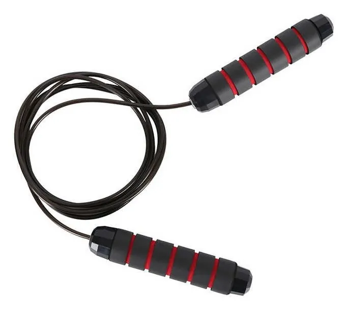 Скакалка швидкісна PowerPlay 4210 Power Weighted Jump Rope Чорна (2,7m.)