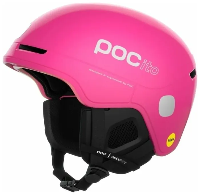 Детский шлем горнолыжный POC POCito Obex MIPS, Fluorescent Pink, M/L