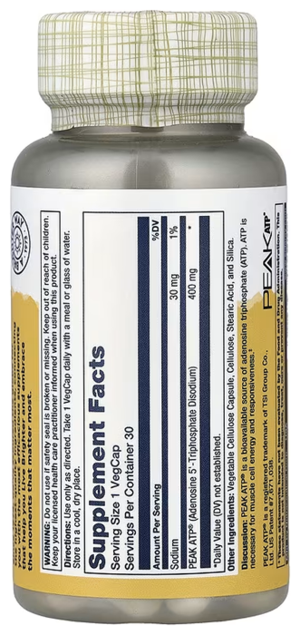 Peak ATP® 400 mg - 30 vcaps