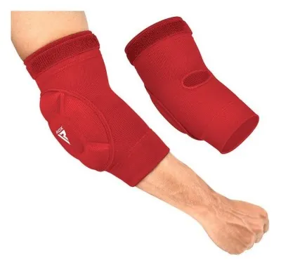 Налокітники спортивні RDX Hosiery Elbow Foam Red/White XL