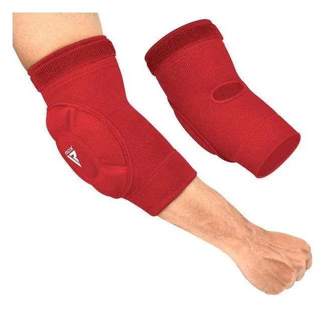 Налокітники спортивні RDX Hosiery Elbow Foam Red/White XL