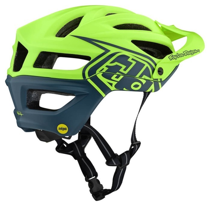 Вело Шлем TLD A2 Mips Decoy [Flo Yellow / AIR Force Blue] Размер S