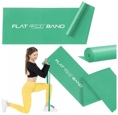 Стрічка-еспандер для спорту та реабілітації 4FIZJO Flat Band 200 х 15 cм 5-8 кг Green (P-5907222931653)