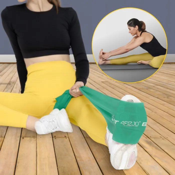 Стрічка-еспандер для спорту та реабілітації 4FIZJO Flat Band 200 х 15 cм 5-8 кг Green (P-5907222931653)