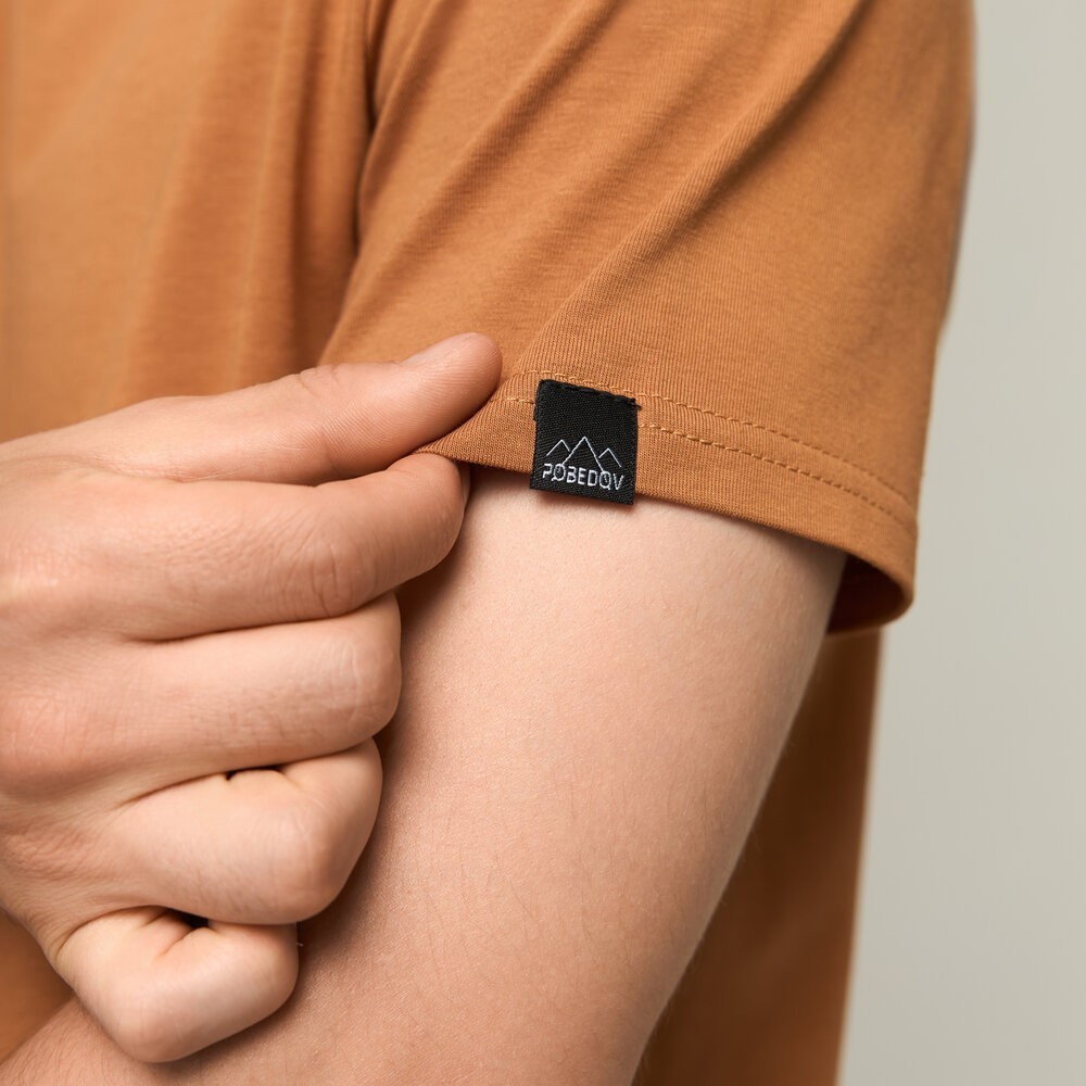 Чоловіча футболка бавовняна Pobedov Peremoga койот, укр, укр