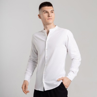 Чоловіча сорочка біла з довгим рукавом Pobedov Orion