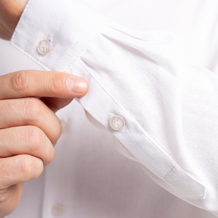 Чоловіча сорочка біла з довгим рукавом Pobedov Orion, укр, укр