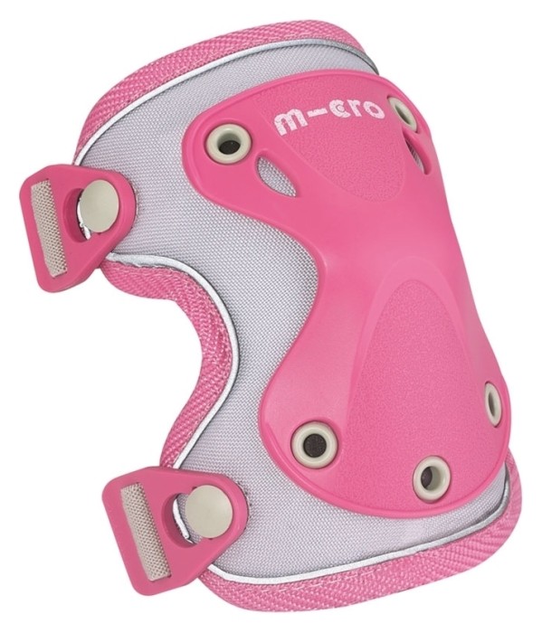 Захисний комплект налокітники та наколінники MICRO - РОЖЕВИЙ (лік. 17-21 cm, кол. 25-31 cm, M.), укр, укр