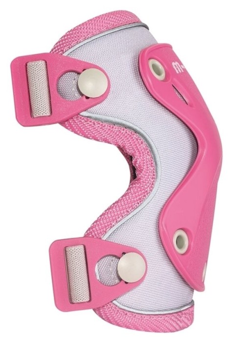 Защитный комплект налокотники и наколенники MICRO - РОЗОВЫЙ (лик. 17-21 cm, кол. 25-31 cm, M.)