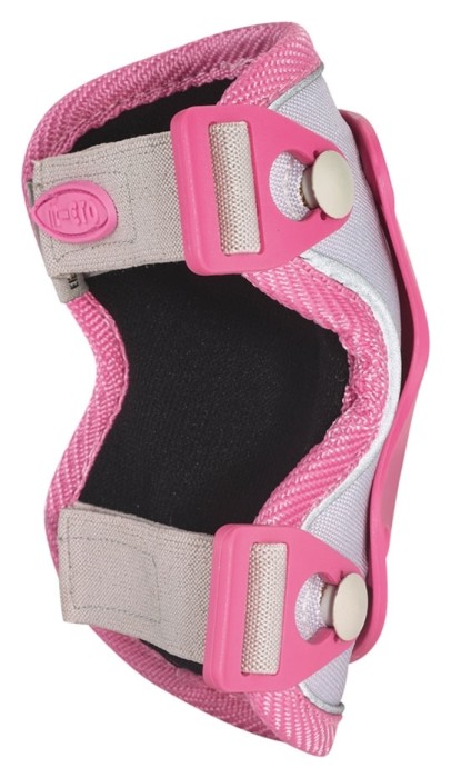 Защитный комплект налокотники и наколенники MICRO - РОЗОВЫЙ (лик. 17-21 cm, кол. 25-31 cm, M.)
